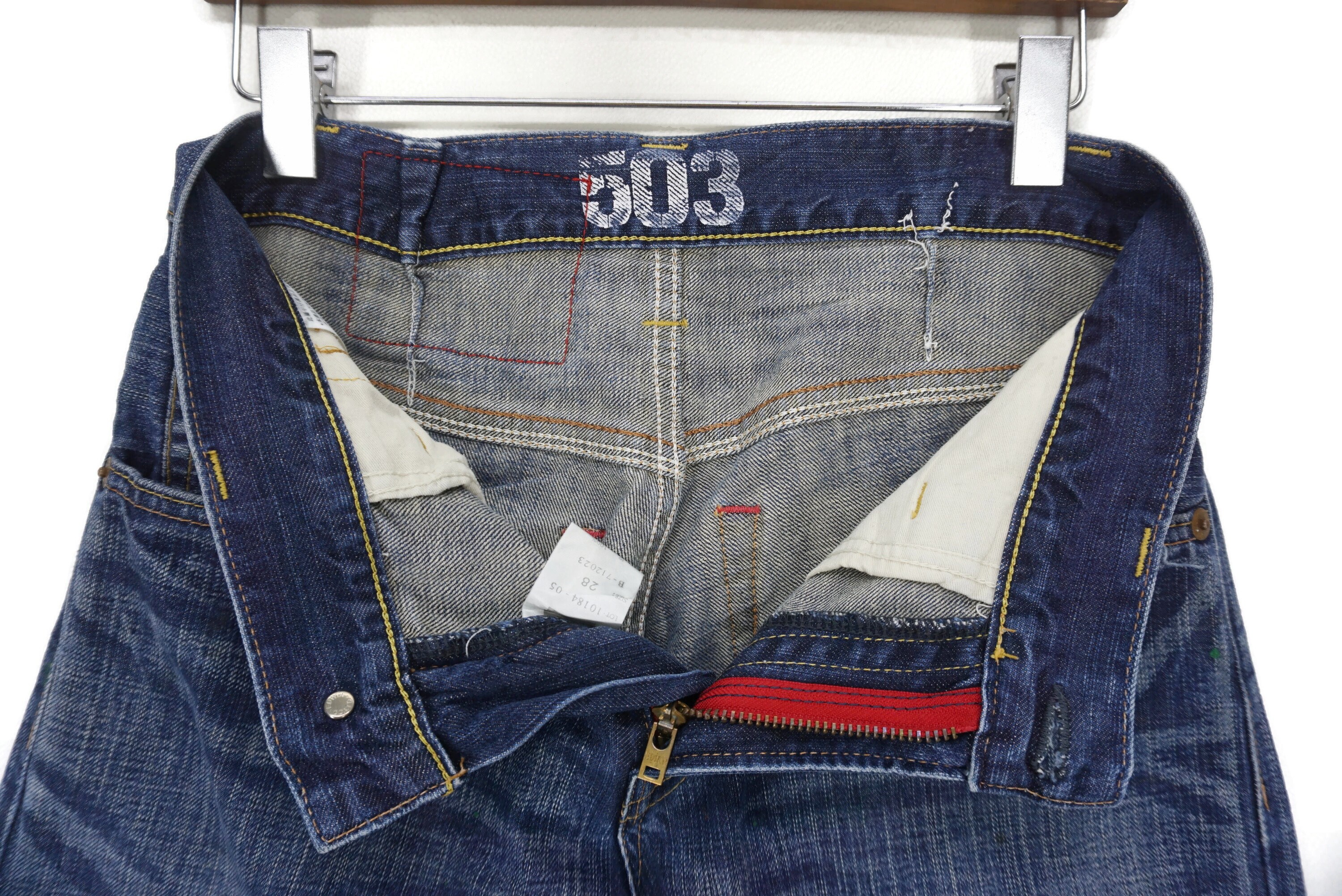 Edwin Pants Size 28 W30xl28 Edwin 503 Distressed Denim Jeans