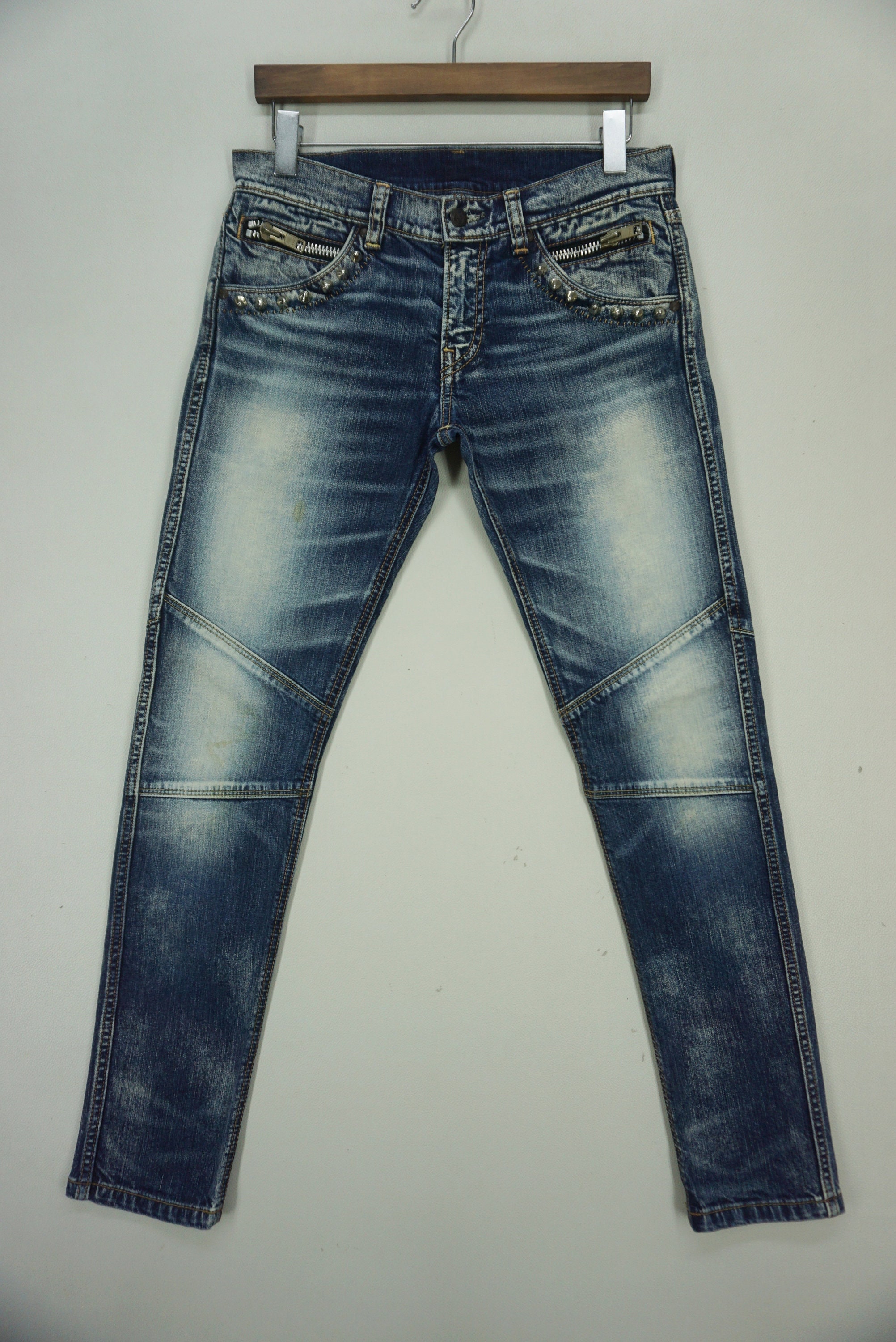 Hysteric Glamour Studded Jeans - Etsy