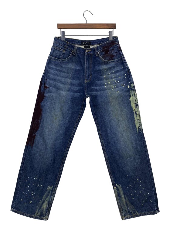 Sean John Jeans Size 30 W30xl31.5 Sean John Paint Splatter