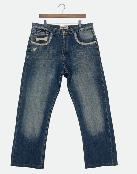 Akademiks Baggy Jeans, Hip Hop Skateboard Style (w36xl30.5) - Etsy