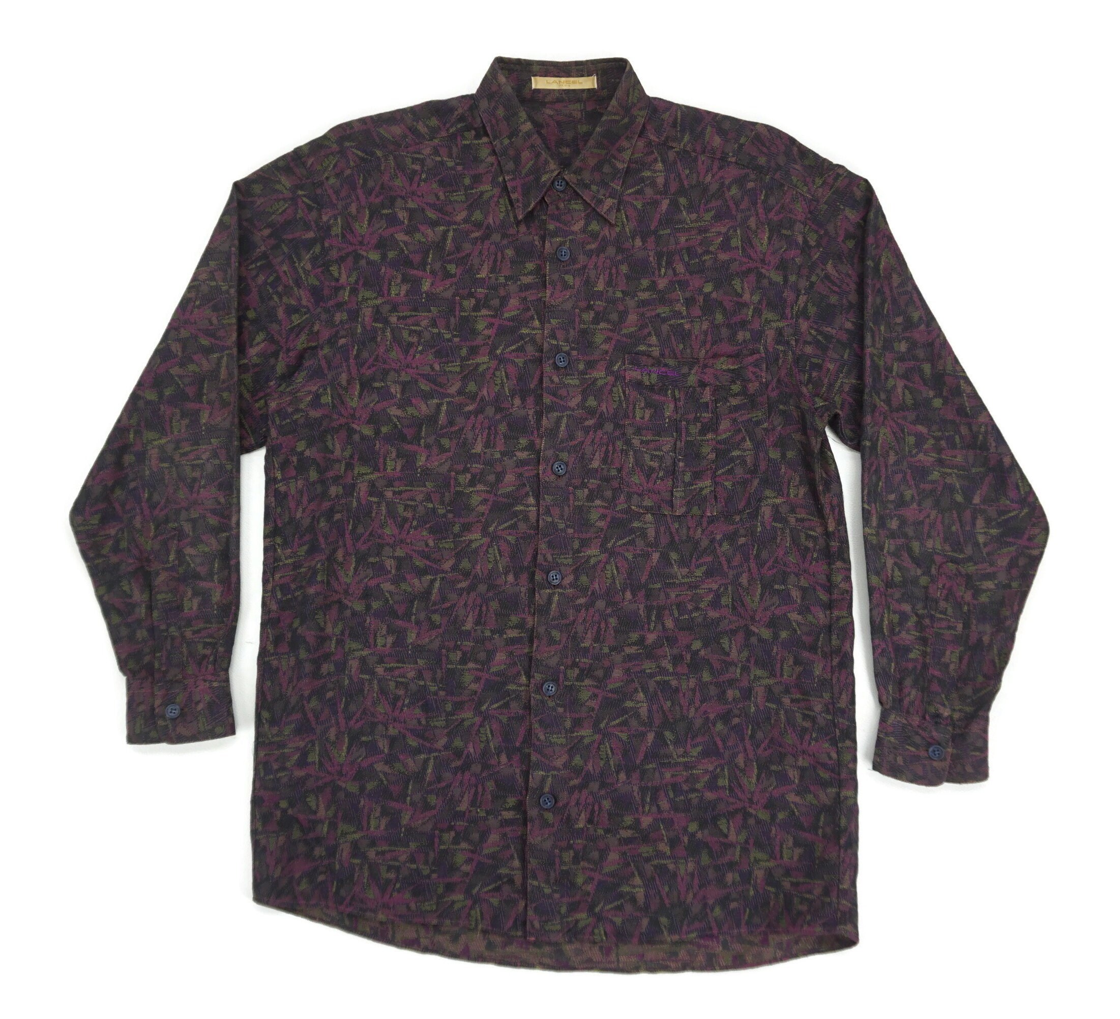 Lancel Shirt Mens Size S 80s 90s Lancel Paris Button Down Shirt 
