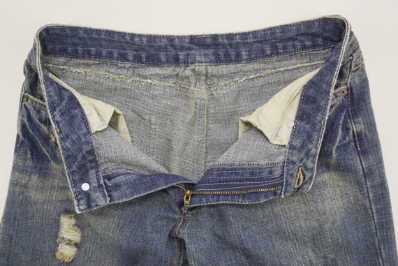 Ripped Distressed Jeans Size 3 W30xL31 Japanese B… - image 5