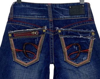 Studio RP Jeans Size 26 W26xl28.5 Embroidered Skull Denim Studio RP Jeans Size 26 W26xl28.5 Embroidered Skull Denim