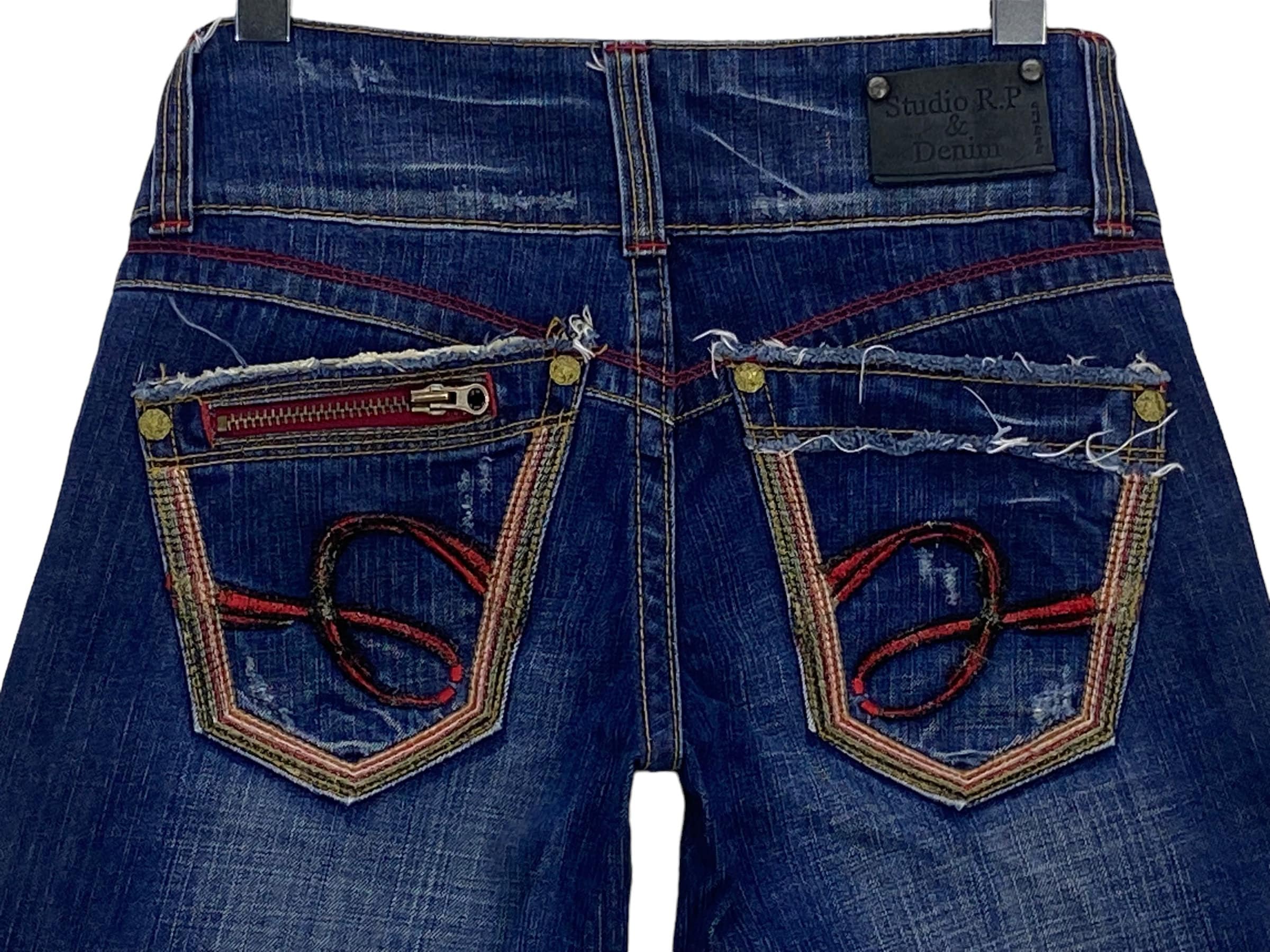 Roen jeans お兄系 髑髏 ブラックスワロフスキー 平成 Y2K Original JNCO Black Jeans Tribal Skull Flames Rare HTF Y2K