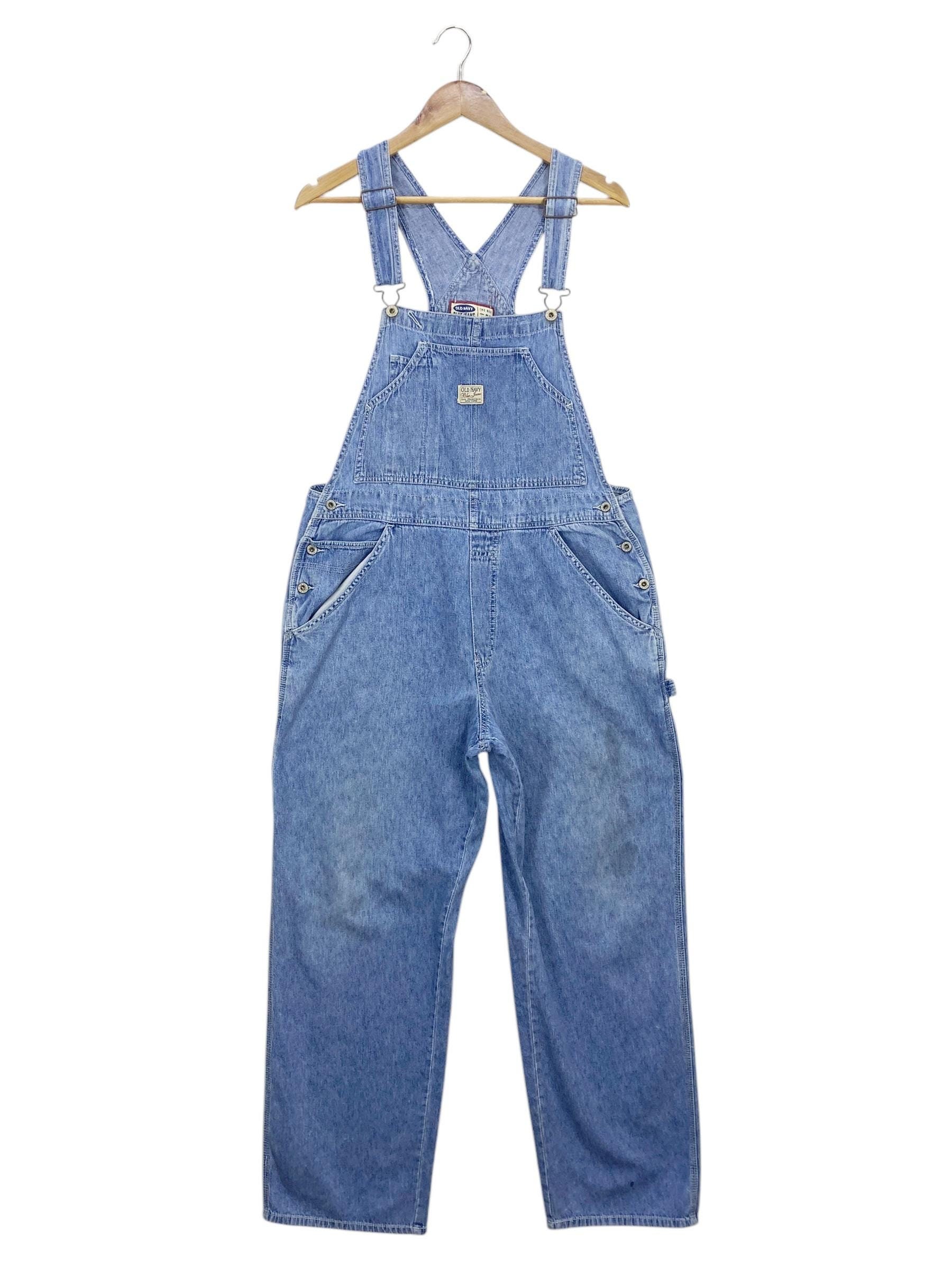 Old Navy Overalls Size 34 W34xL30.5 Old Navy Bib Overalls Hip Hop Skateboards Hickory Workwear Dungarees