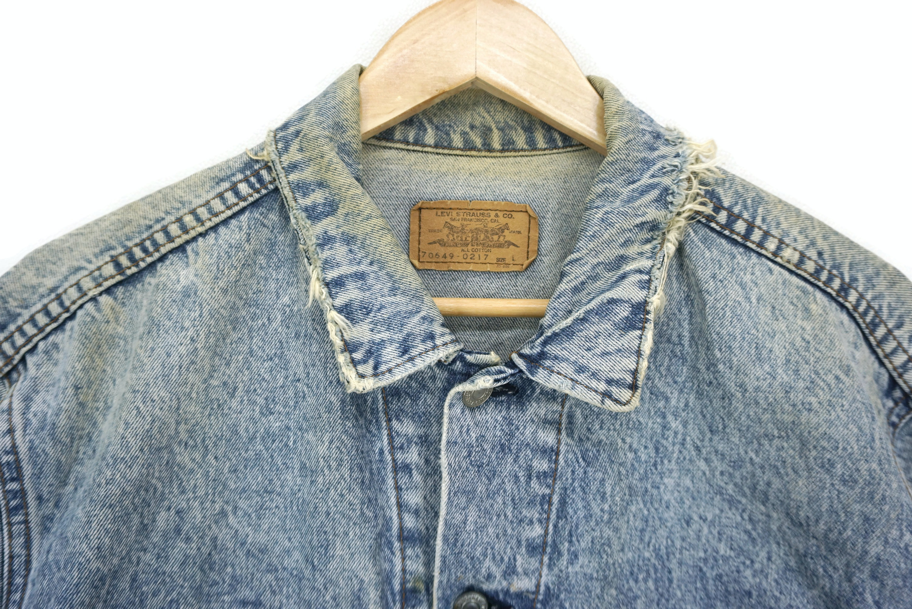 Levis Jacket Mens Size L 90s Levis 70649-0217 Trucker Jeans Levis Jacket Mens Size L 90s Levis 70649-0217 Trucker Jeans