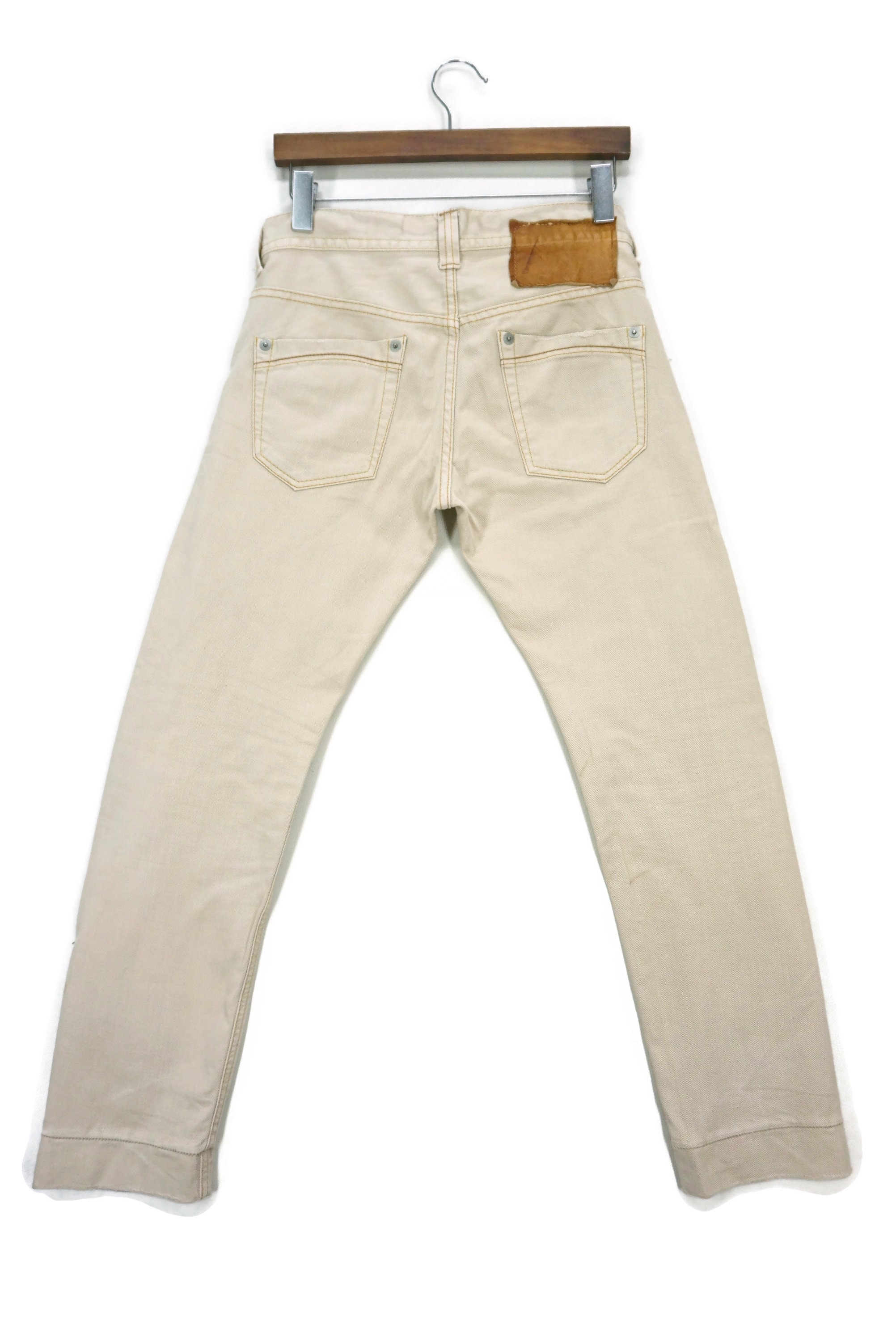 Domingo abekawaシェイプ Vintage Domingo Hickory Denim Carpenter Jeans, Japan Made (w30xl28