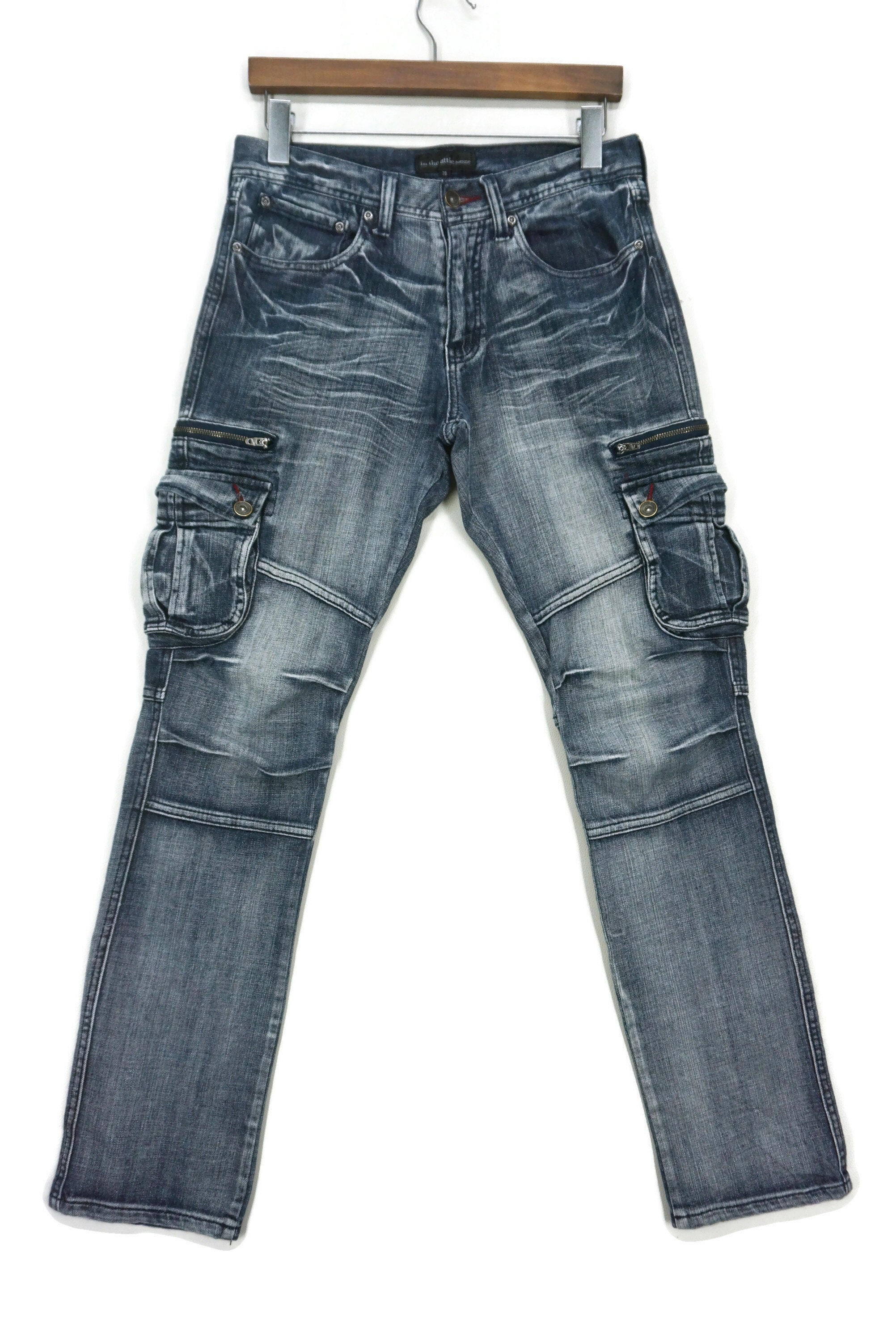 パンツ in the attic zip design denim jeans in the attic zip design denim jeans