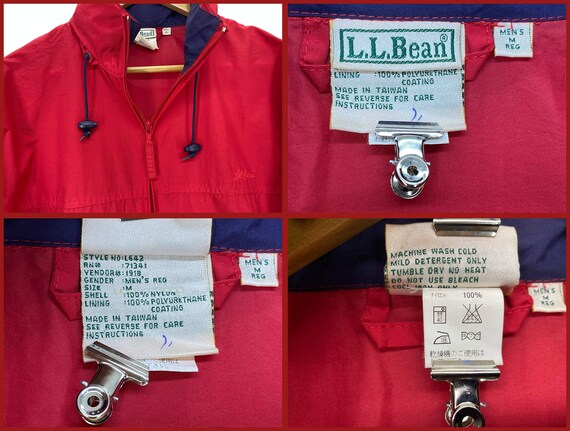 LL Bean Jacket Men's Size M Vintage LL Bean Windb… - image 10