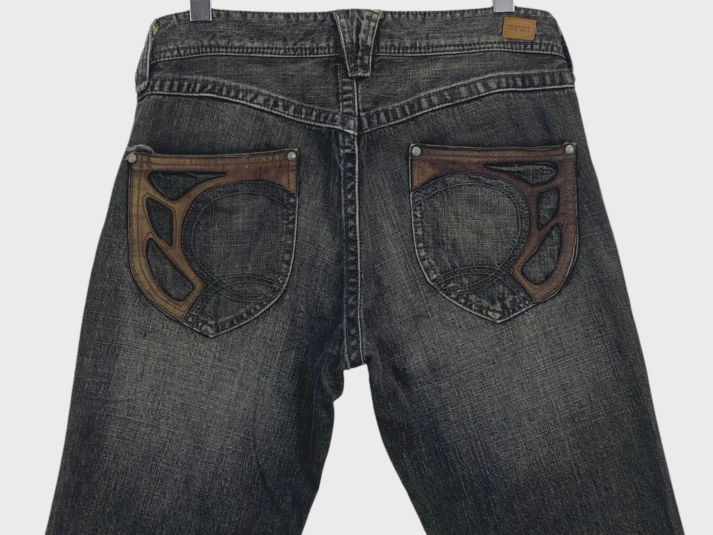 Nicole Club for Men Japan Bondage Tactical Punk Rock Jeans Size 48 