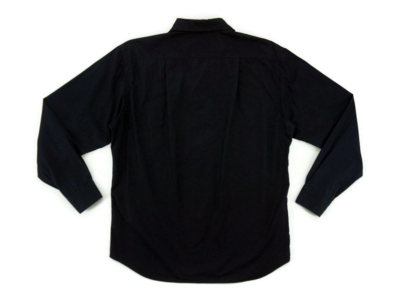 Agnes b Shirt Size 40 Mens Size ML Agnes b Button Down Shirt Agnes b Designer Plain Black Shirt Avant Garde Made in France
