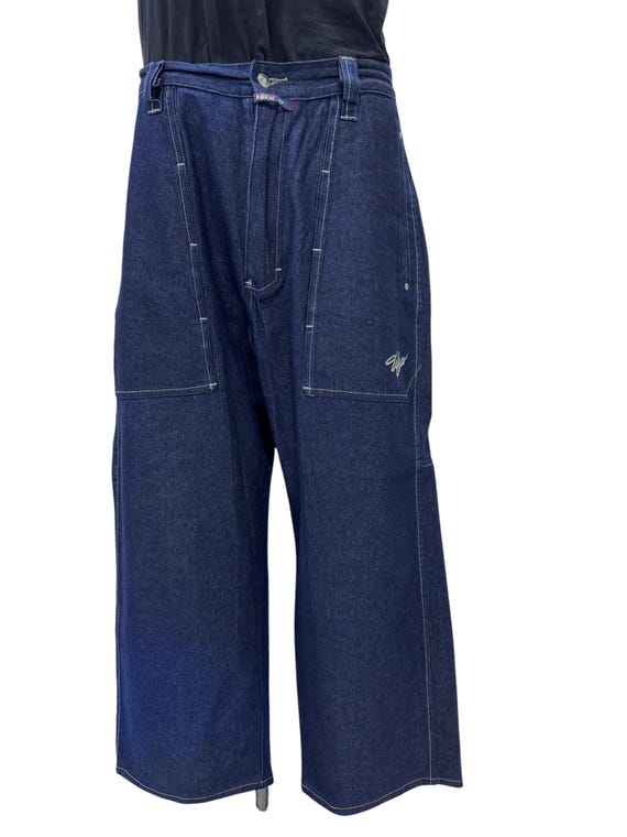 Esco Willie Carpenter Jeans, Distressed Denim Hip Hop Style (36x27