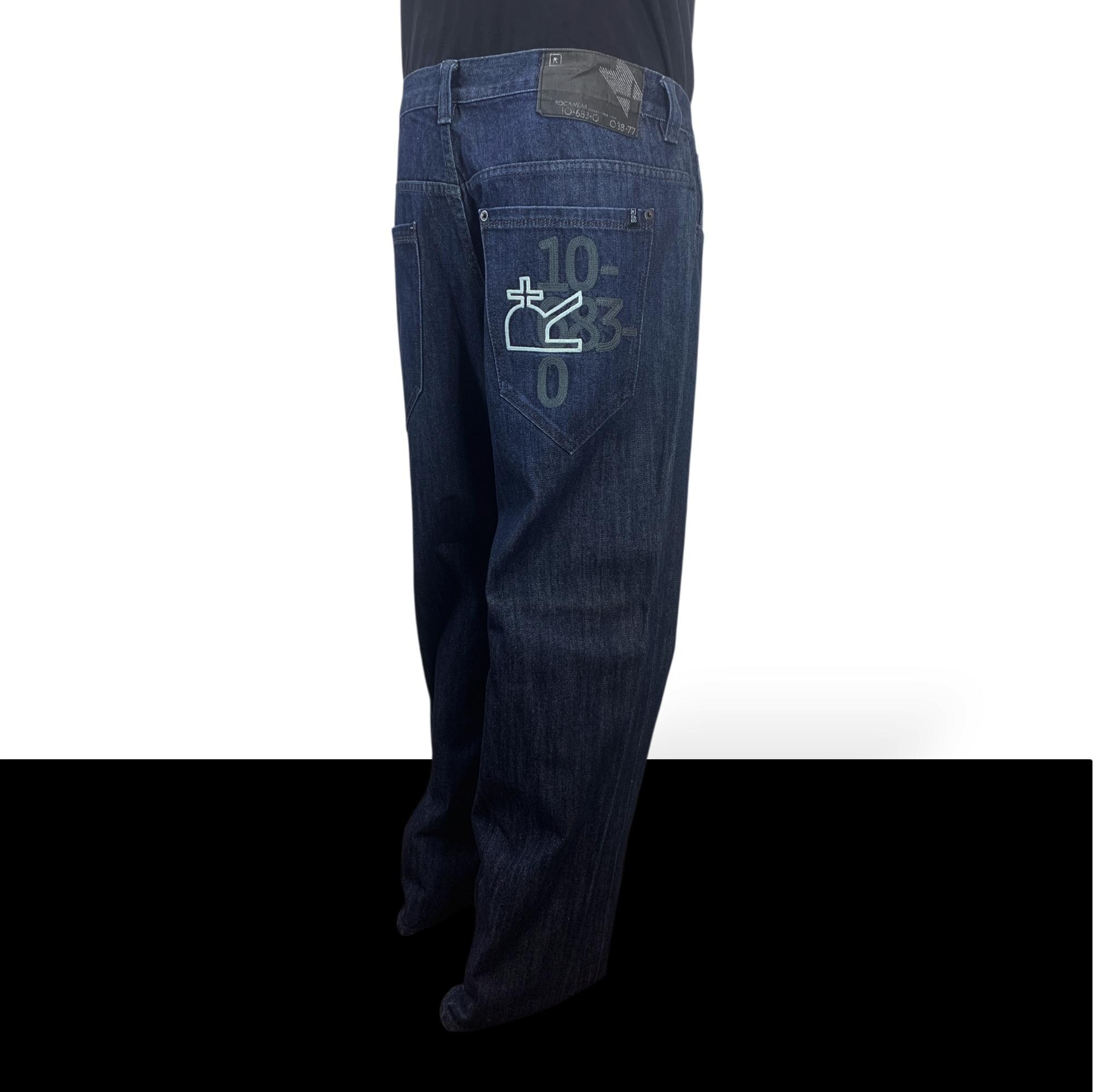 Vintage Rocawear Baggy Jeans, Size 38, Roc-a-fella Hip Hop Denim