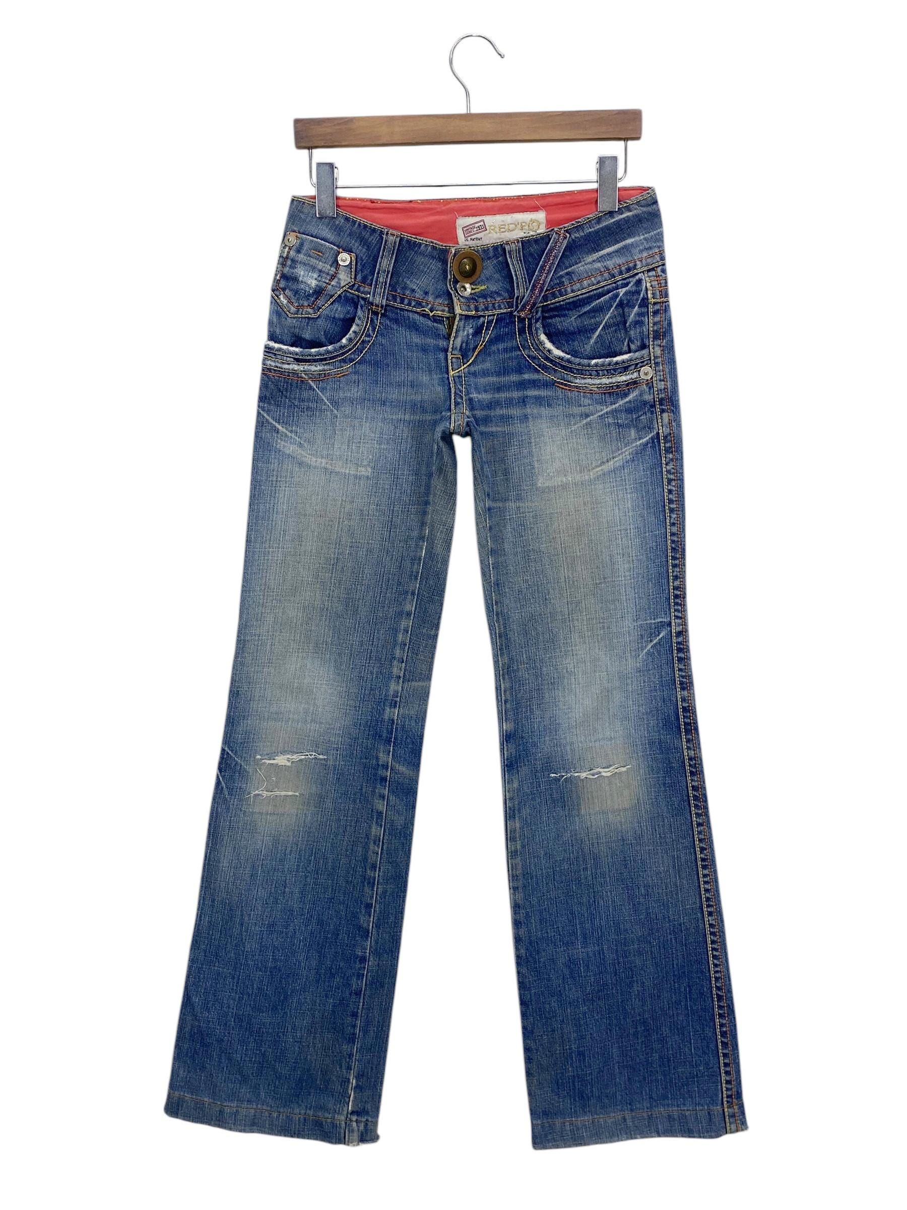 Vintage Red Pepper Jeans: Women's Low-rise Bootcut Flare Denim