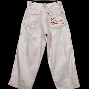 Karl Kani Jeans Size 34 W34xL29 Karl Kani Baggy Big Size Denim Jeans Karl Kani Hip Hop Skateboards Distressed Jeans Pants