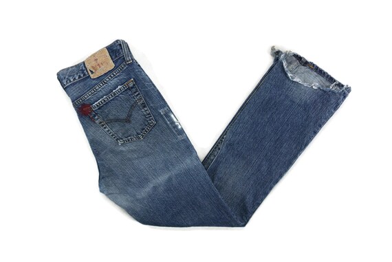 Levis 501 Jeans Size W30xL28.5 90s Levis 501 Dist… - image 10