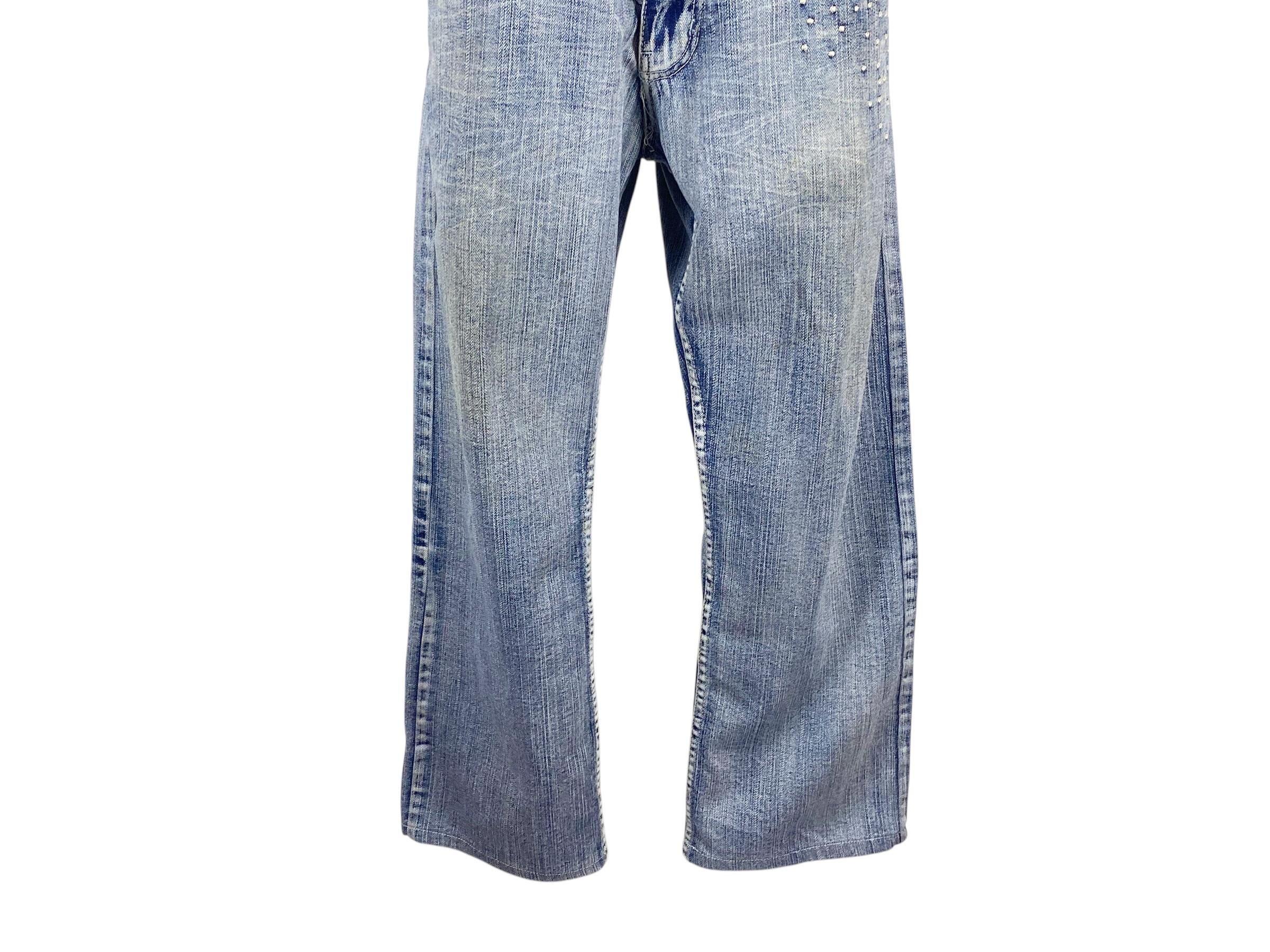 Akademiks Baggy Jeans | Y2K Embroidered Hip Hop Denim, W34 L28 - Etsy