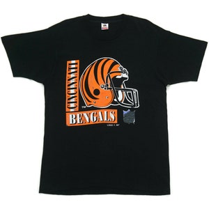 Bengals Shirt Mens Size XL 90s Cincinnati Bengals T Shirt Bengals Vintage Fruit of the Loom Tee USA Made