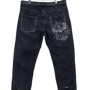 Karl Kani Jeans Size 40 W40xL30 Karl Kani Baggy Big Size Denim Jeans Karl Kani Hip Hop Skateboards Distressed Jeans Pants