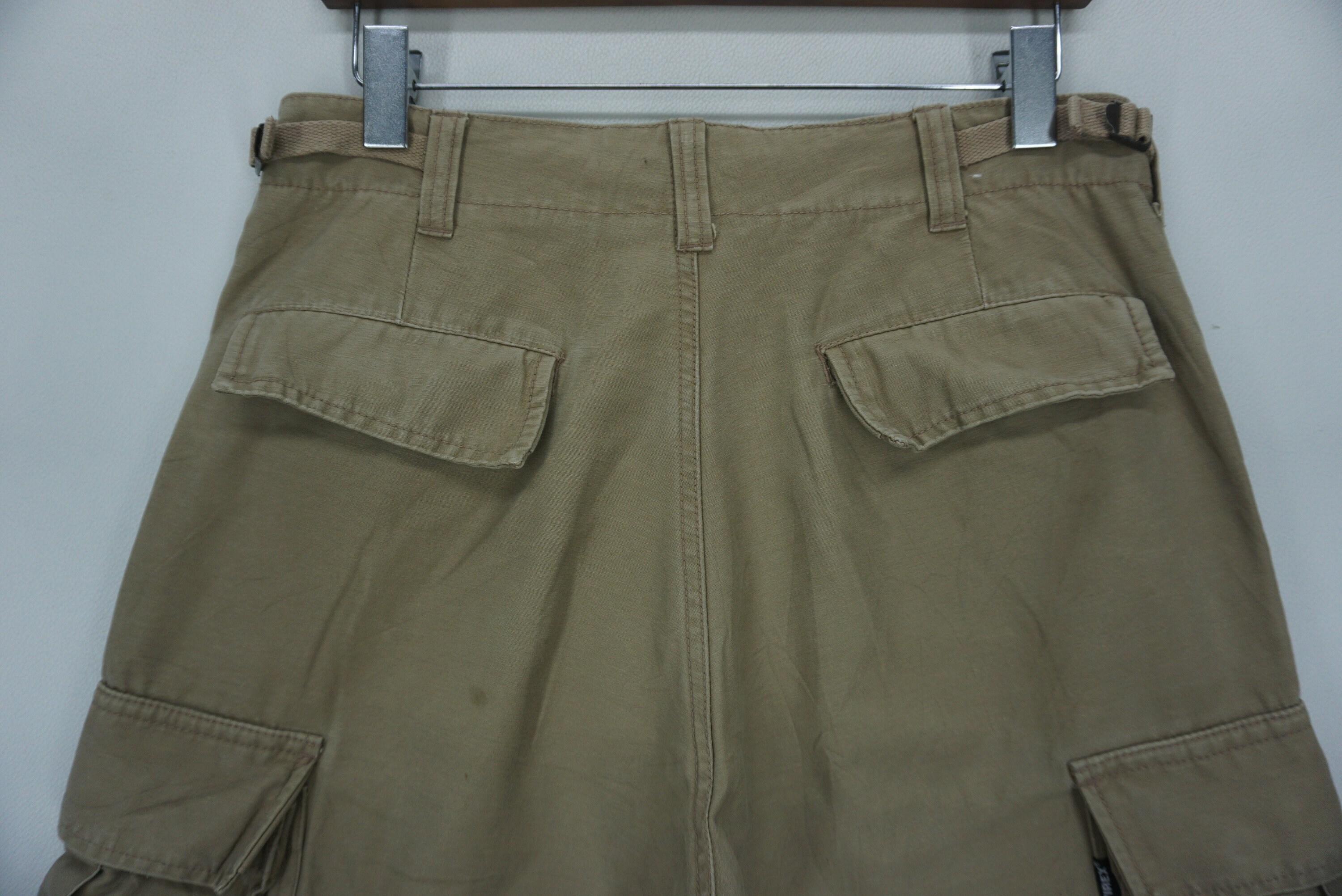 Pantalon Cargo Avirex Vert Olive - Taille W33/L30 - Coupe Classique Militaire - Occasion TB