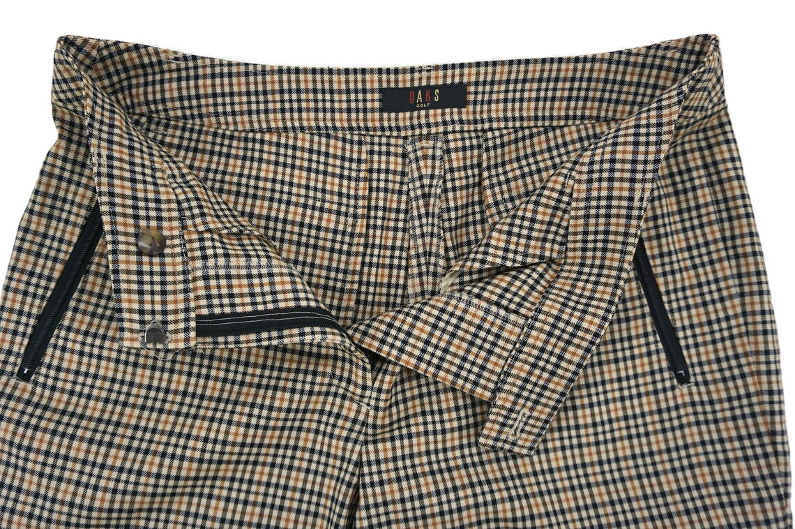Daks Pants Vintage Daks Checkered Pants Daks Golf Check Pants | Etsy
