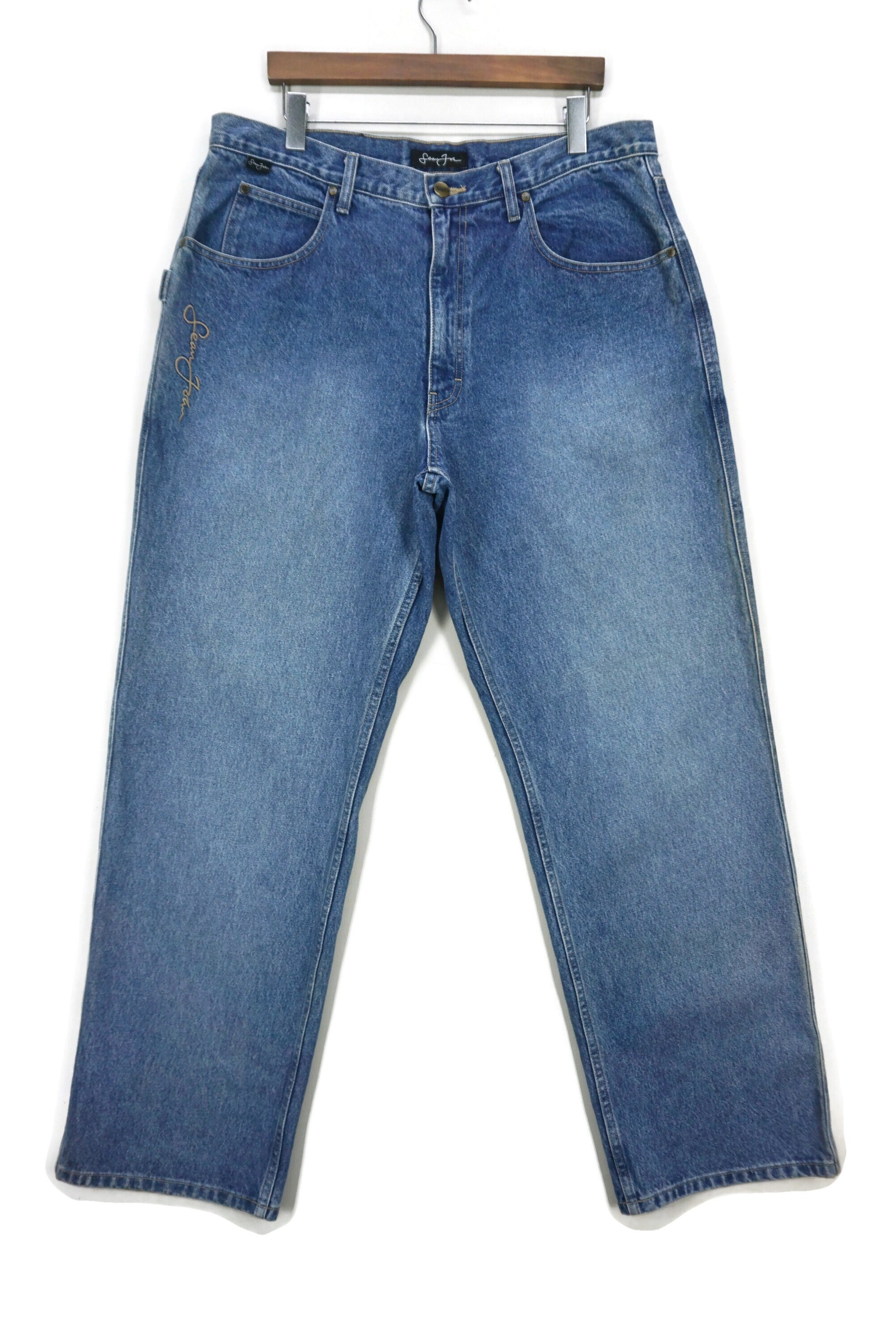 Sean John Jeans Size 36 W38xl33 Sean John Baggy Denim Sean John Jeans Size 36 W38xl33 Sean John Baggy Denim