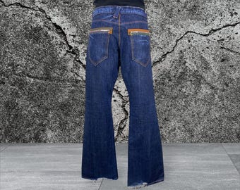 Blue Way flare-jeans - katoenen denim gemaakt in Japan - maat 32
