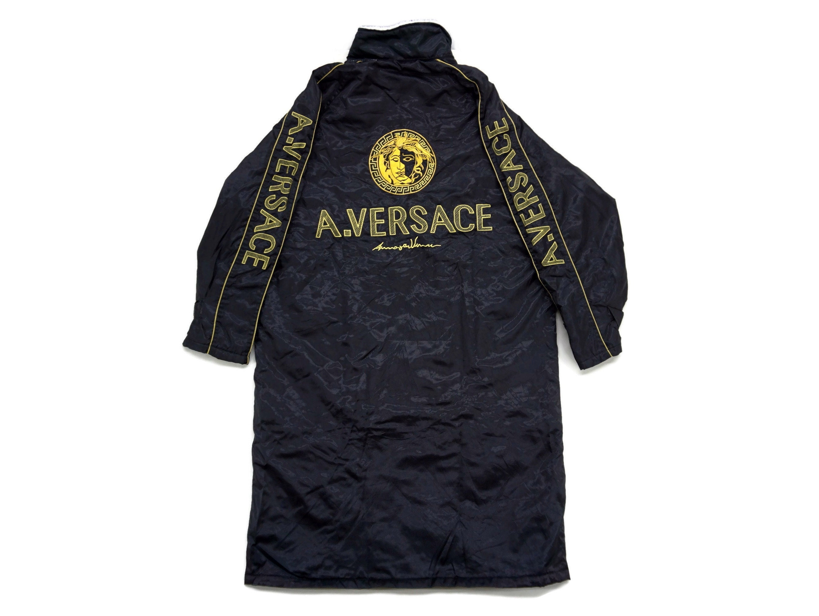 Versace Jacket Mens Size L 90s Alfredo Versace Long Jacket | Etsy