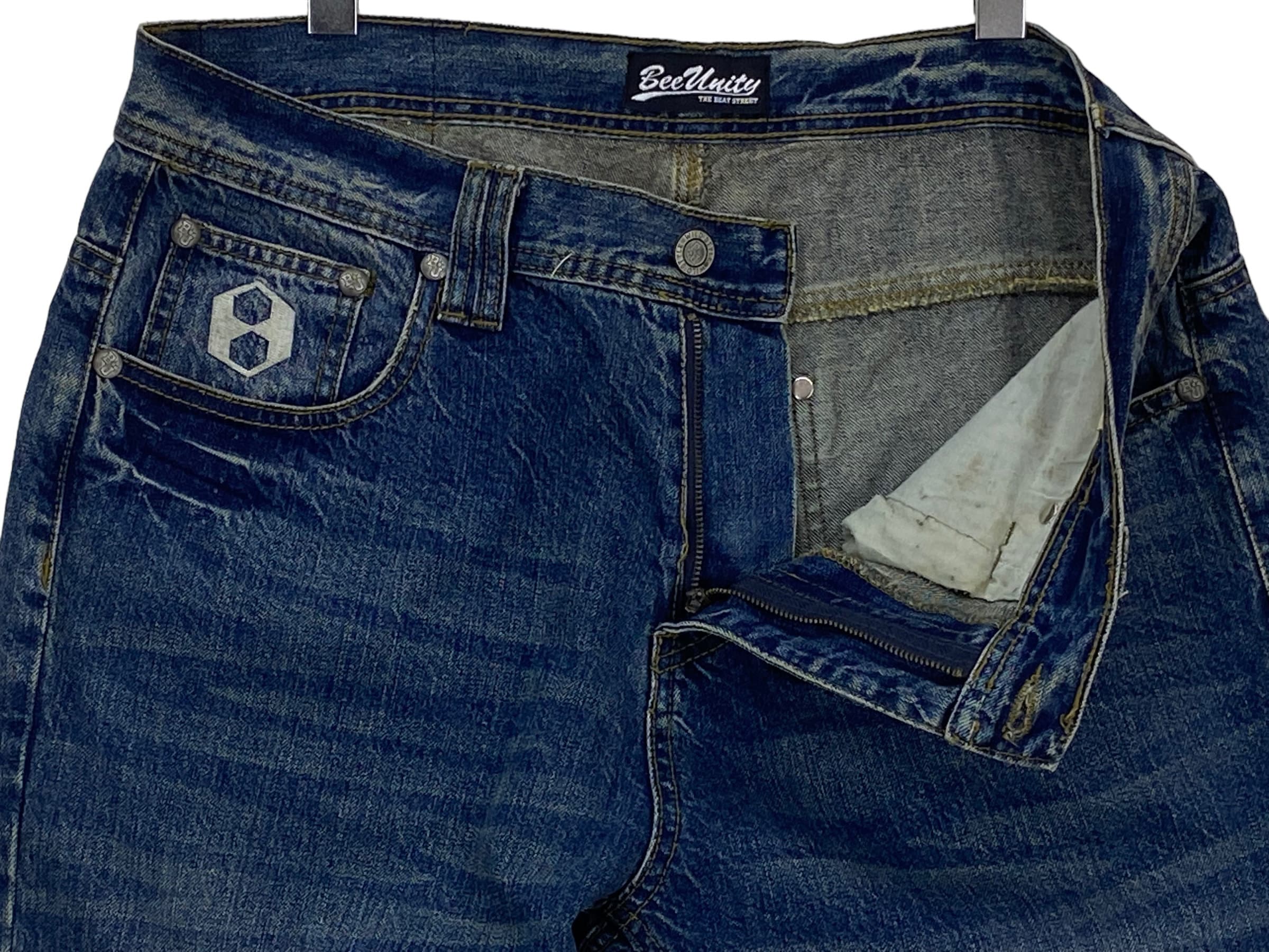 Bee Unity Jeans Size 36 W36xl28 BU Baggy Denim Loose Jeans