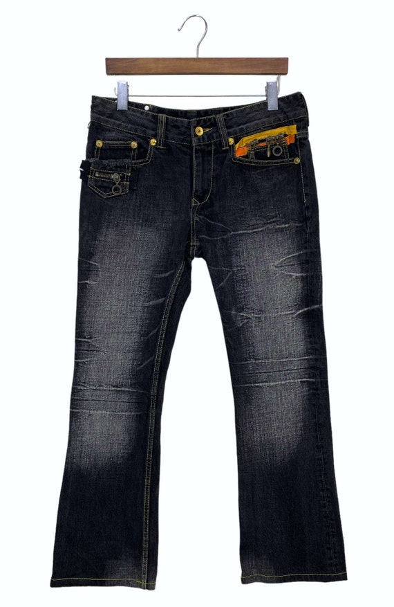 パンツ semantic design destroy flared denim Y2K Semantic Design 00s Flared Denim – firstfinal