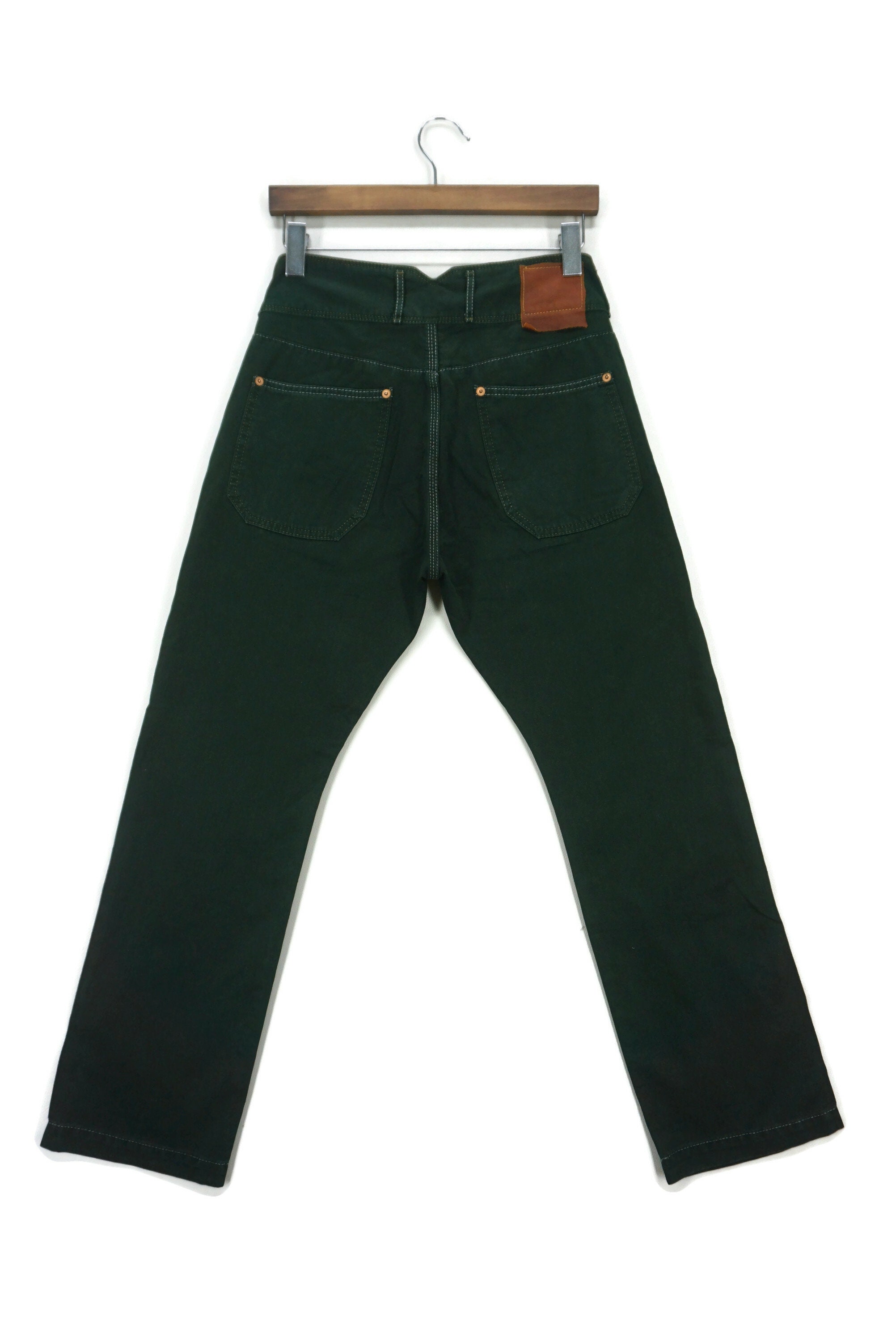 Domingo abekawaシェイプ Domingo Japanese Hickory Denim Carpenter Jeans, Japan Made