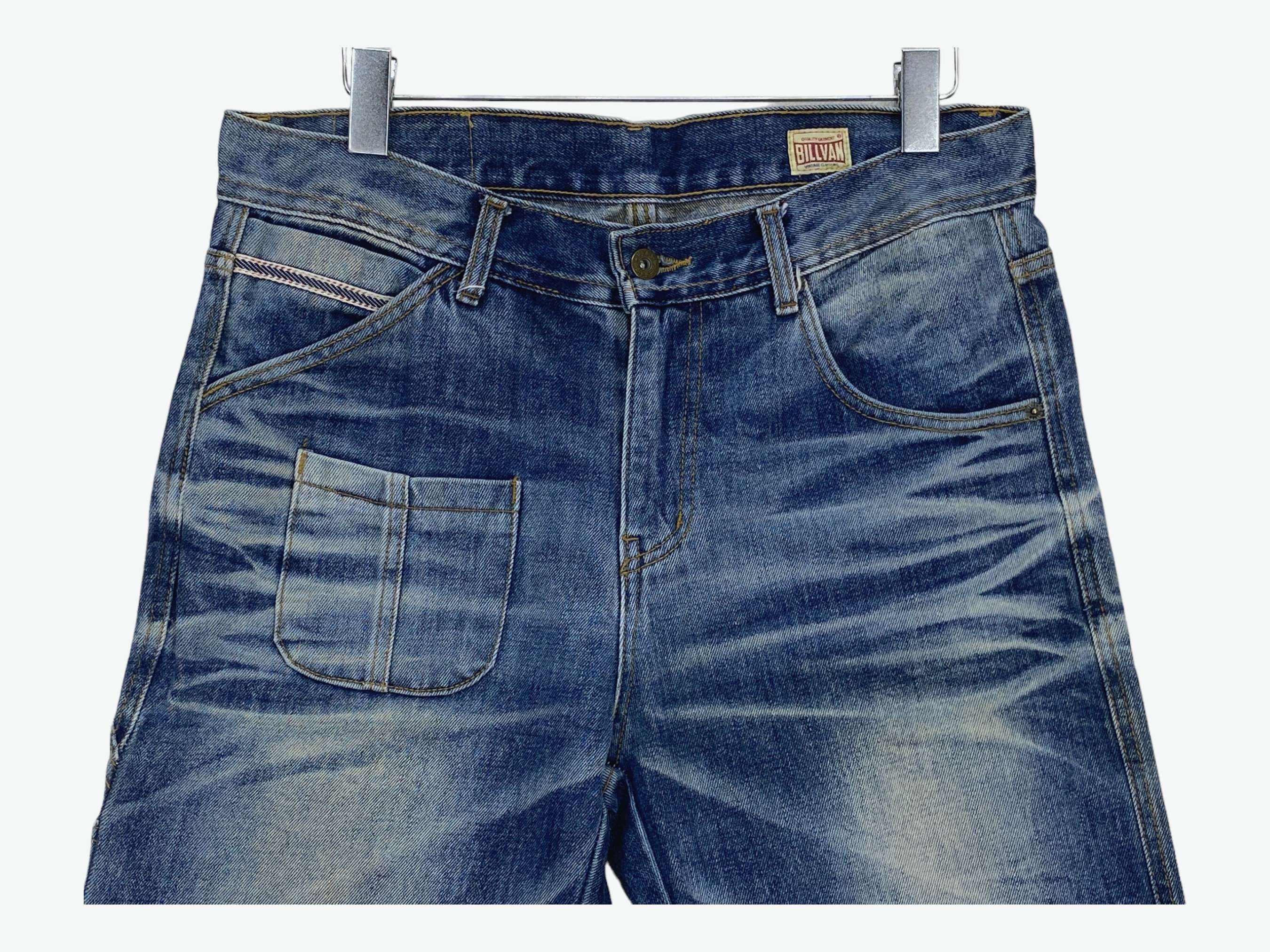 【BAON】Rivind brushed denim pants Denim Trousers Crest Billionaire