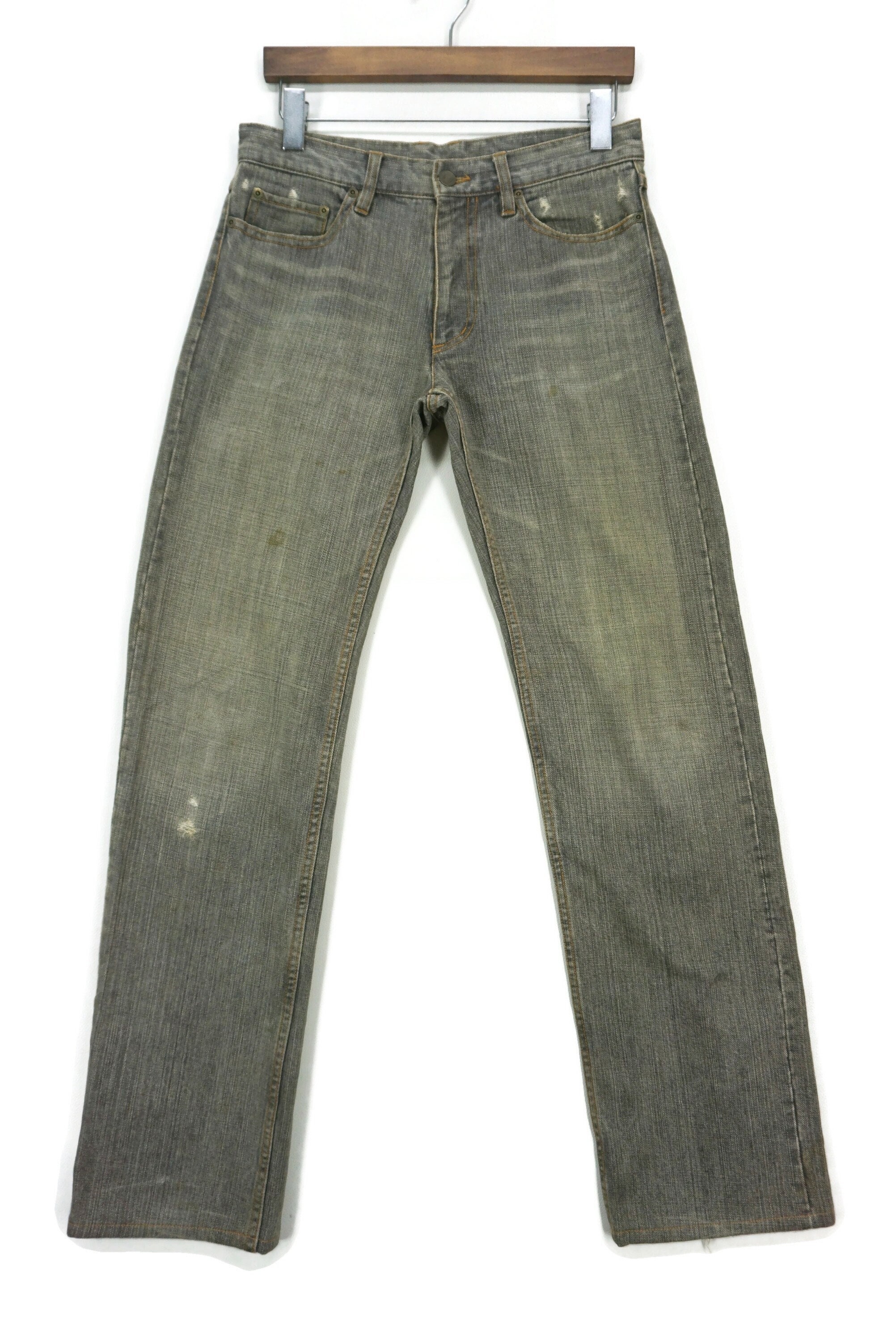 【NICK&NICOLE】 SLIT WASHING DENIM PANTS /追跡付 Washed Black Paolo Denim Jean - Studio Nicholson – Assembly