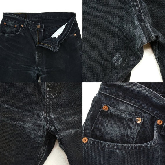 Levi's Jeans Size W33xL25.5 Levis 521 Jeans Distr… - image 10