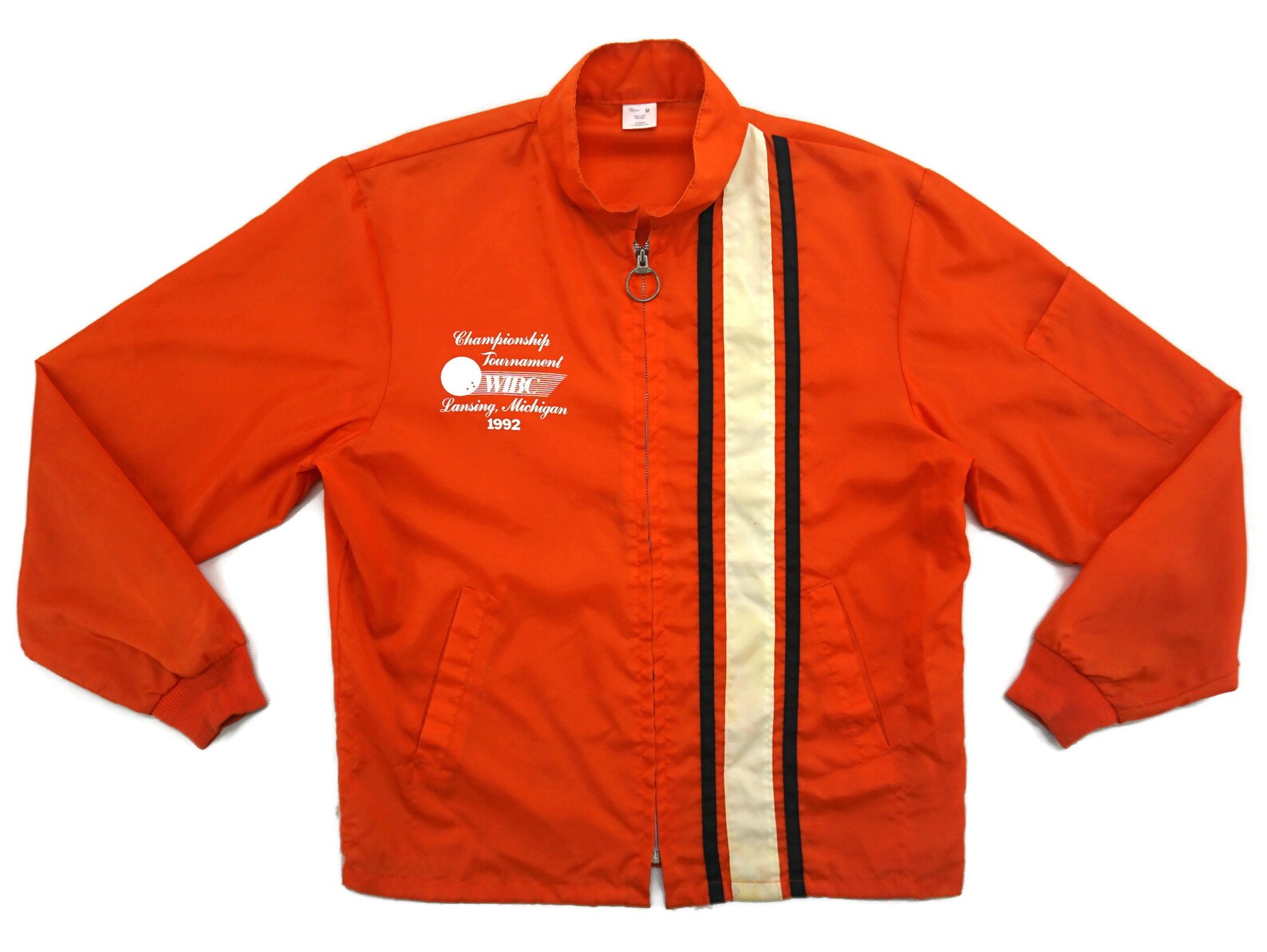 Bowling Windbreaker Mens Size M 90s Bowling Tournament Etsy