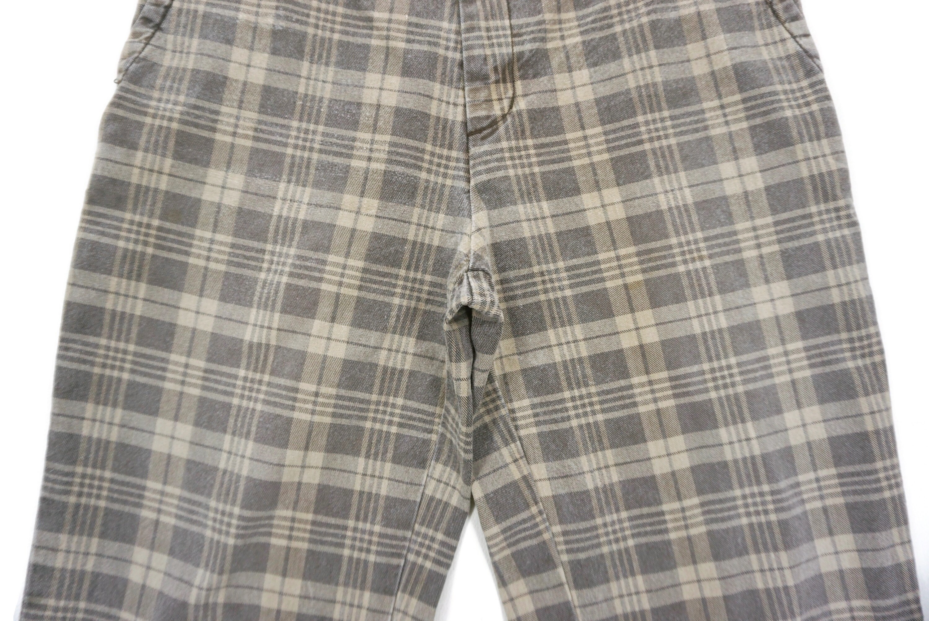 X-girl Japan Plaid Punk Rock Tartan Faded Pants Sonic Youth