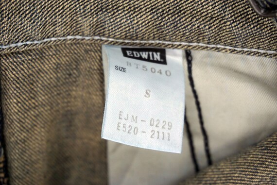 Edwin Overalls Size S W34xl33.5 Edwin 503 Blue Trip Denim Bib 