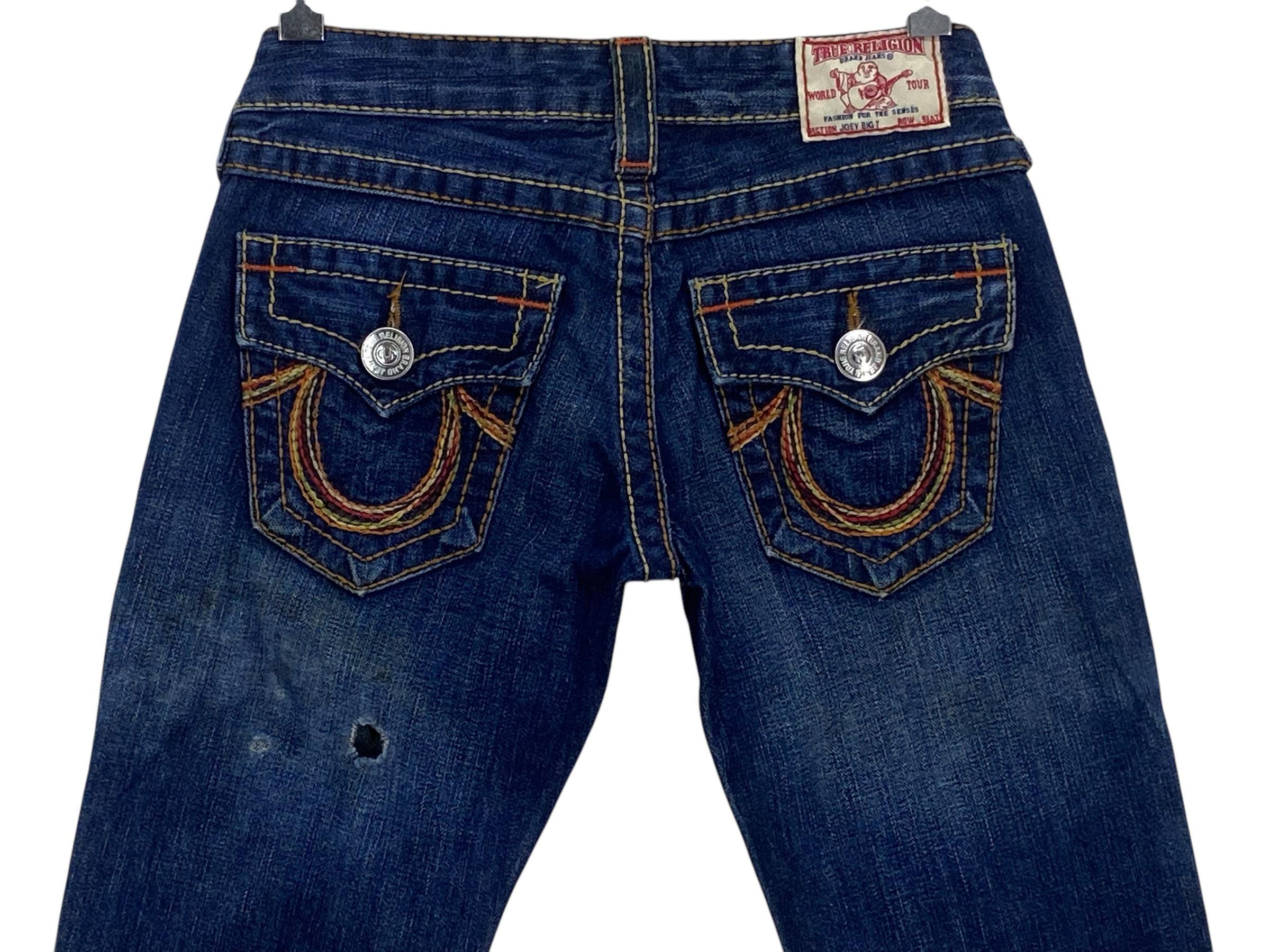 True Religion Joey Flare Jeans – Y2K Low Rise Denim, W25 - Etsy