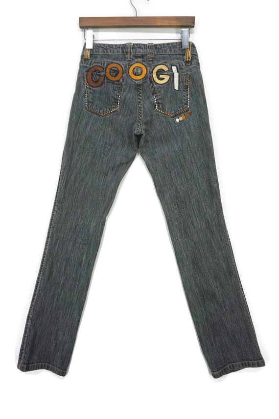 COOGI Straight Leg Embroidered Logo Embellished J… - image 1