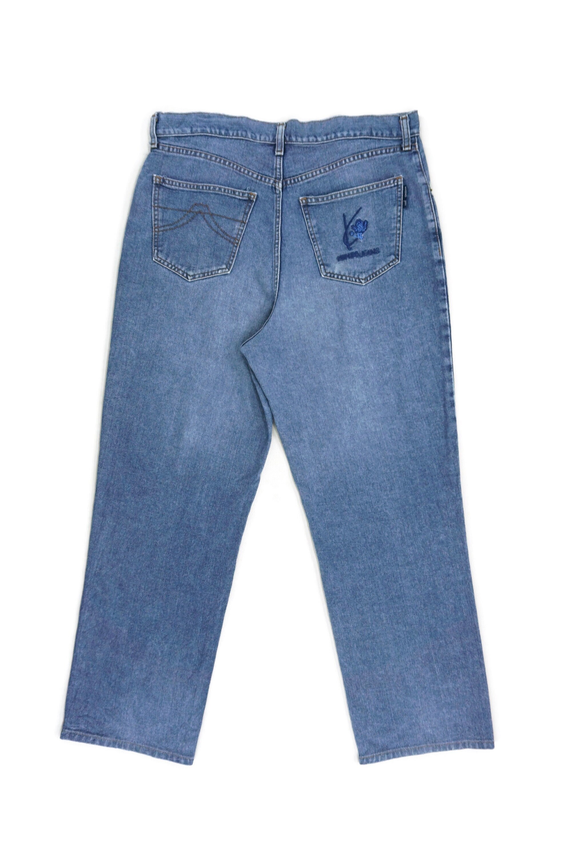 希少　KENZO JEANS 和柄 花柄 ストライプ 日本製 ベスト 希少 エルカ期 KENZO ケンゾー フラワー 花柄 ノーカラー