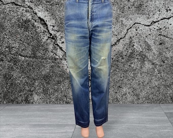 Vintage Franco Jeans | Distressed Denim, Baggy Fit (W33 L31)