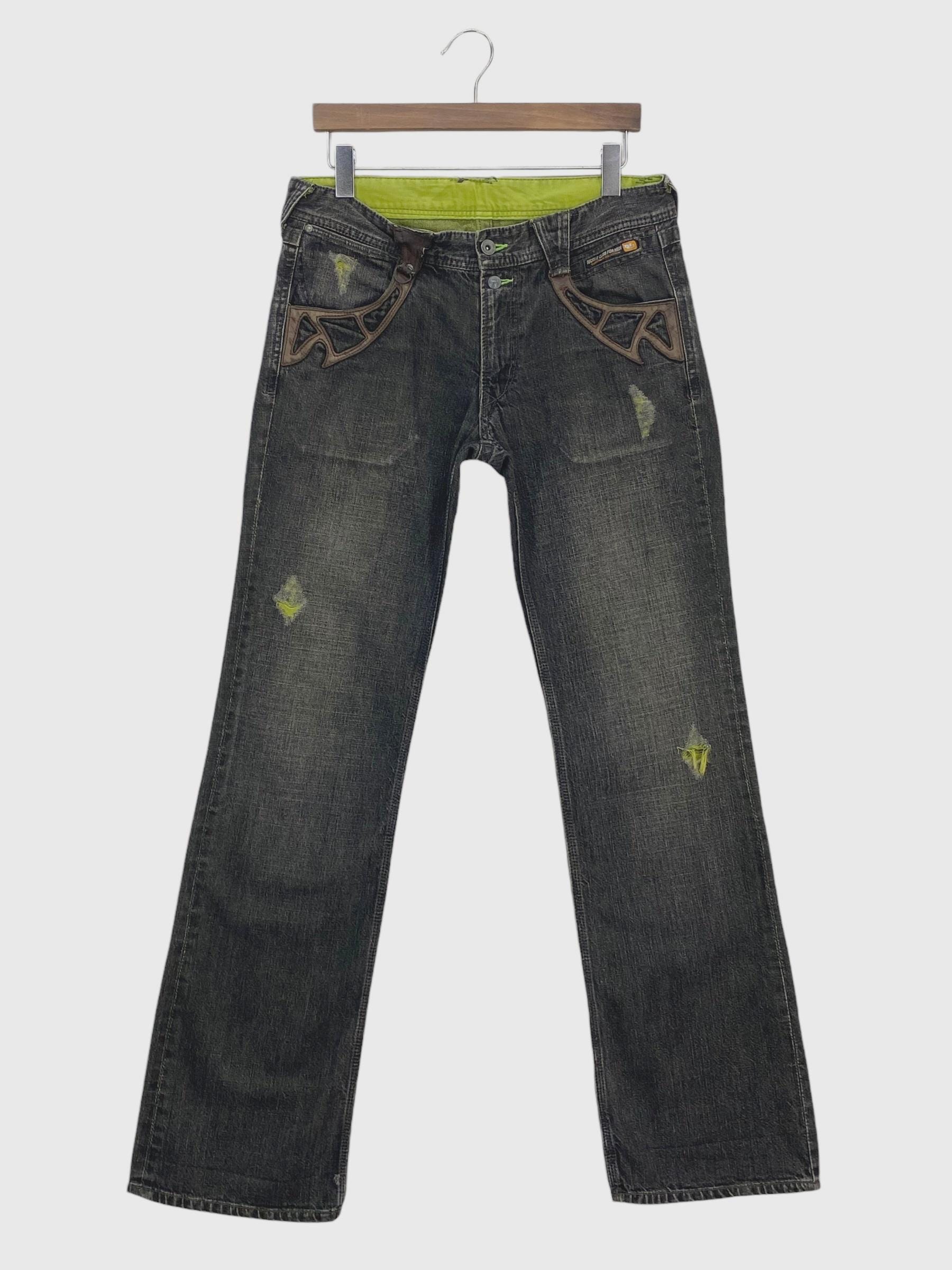 Nicole Club for Men Japan Bondage Tactical Punk Rock Jeans Size 48 