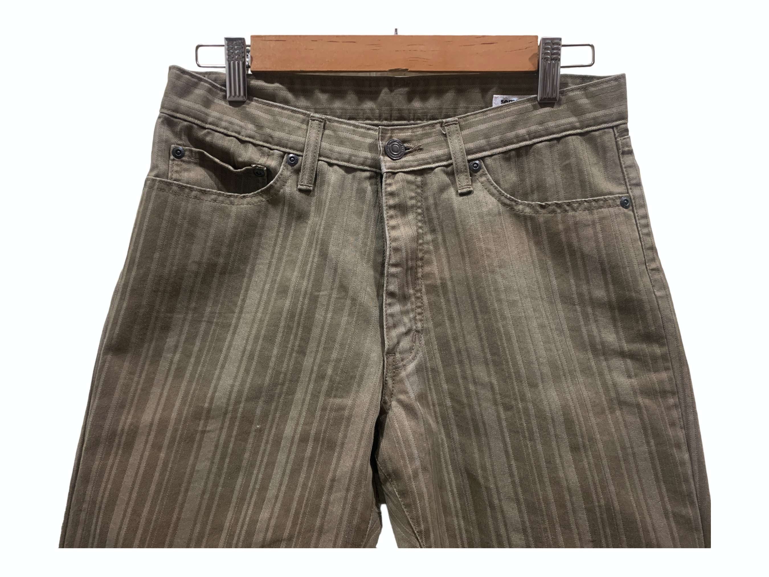 パンツ Japanese Label semanticdesign flarepants SEMANTIC DESIGN FLARE PANELLED DISTRESSED JEANS | Barhaine