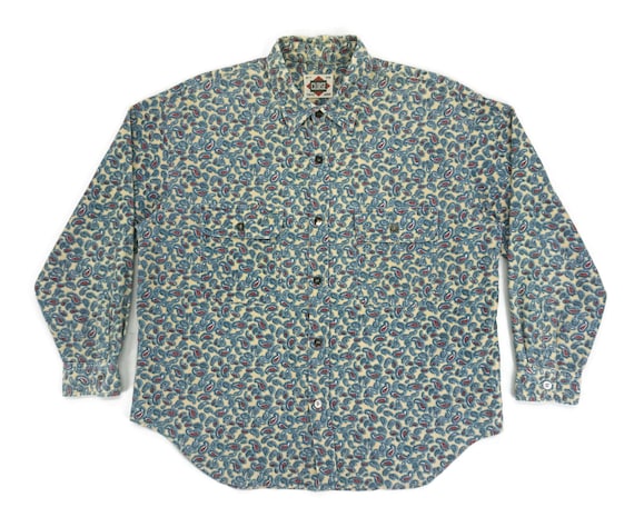 Cloise Shirt Mens Size M Vintage Cloise Paisley Button Down