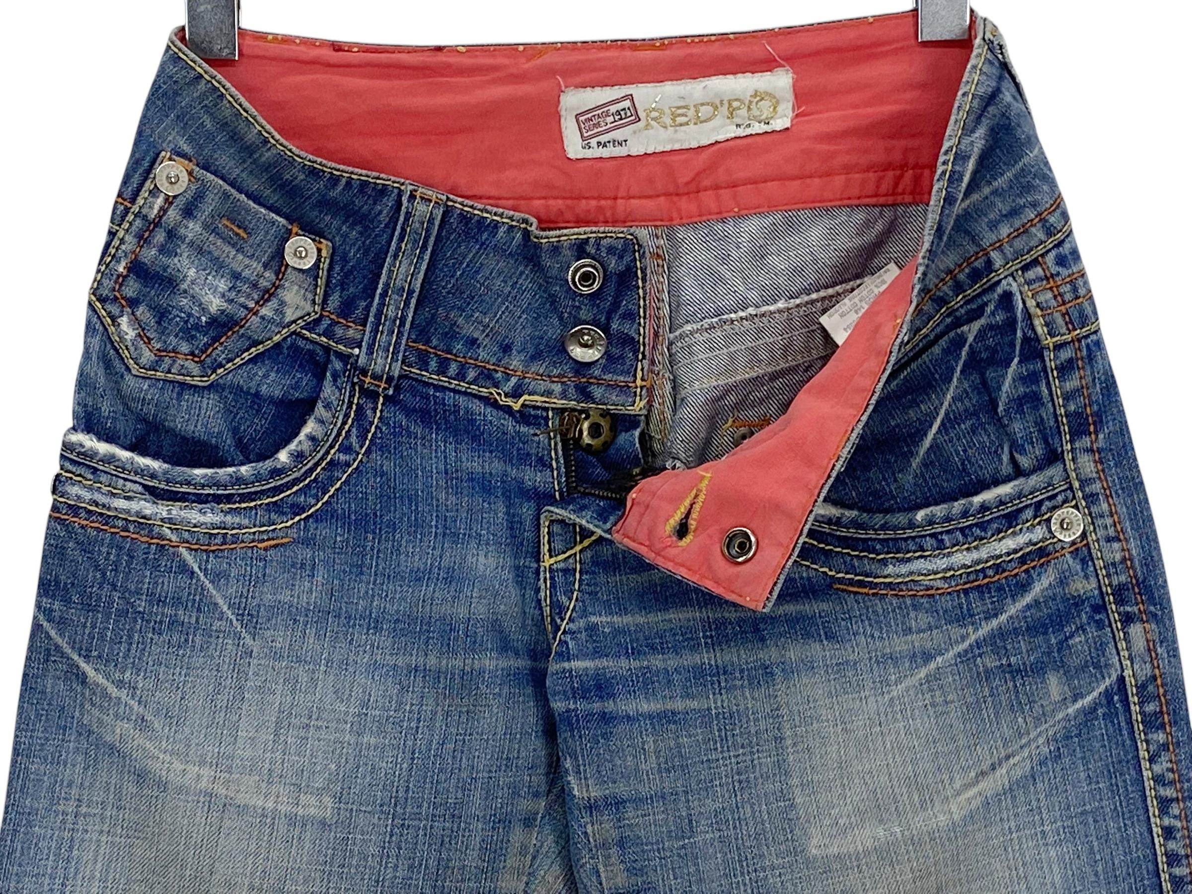 Vintage Red Pepper Jeans: Women's Low-rise Bootcut Flare Denim