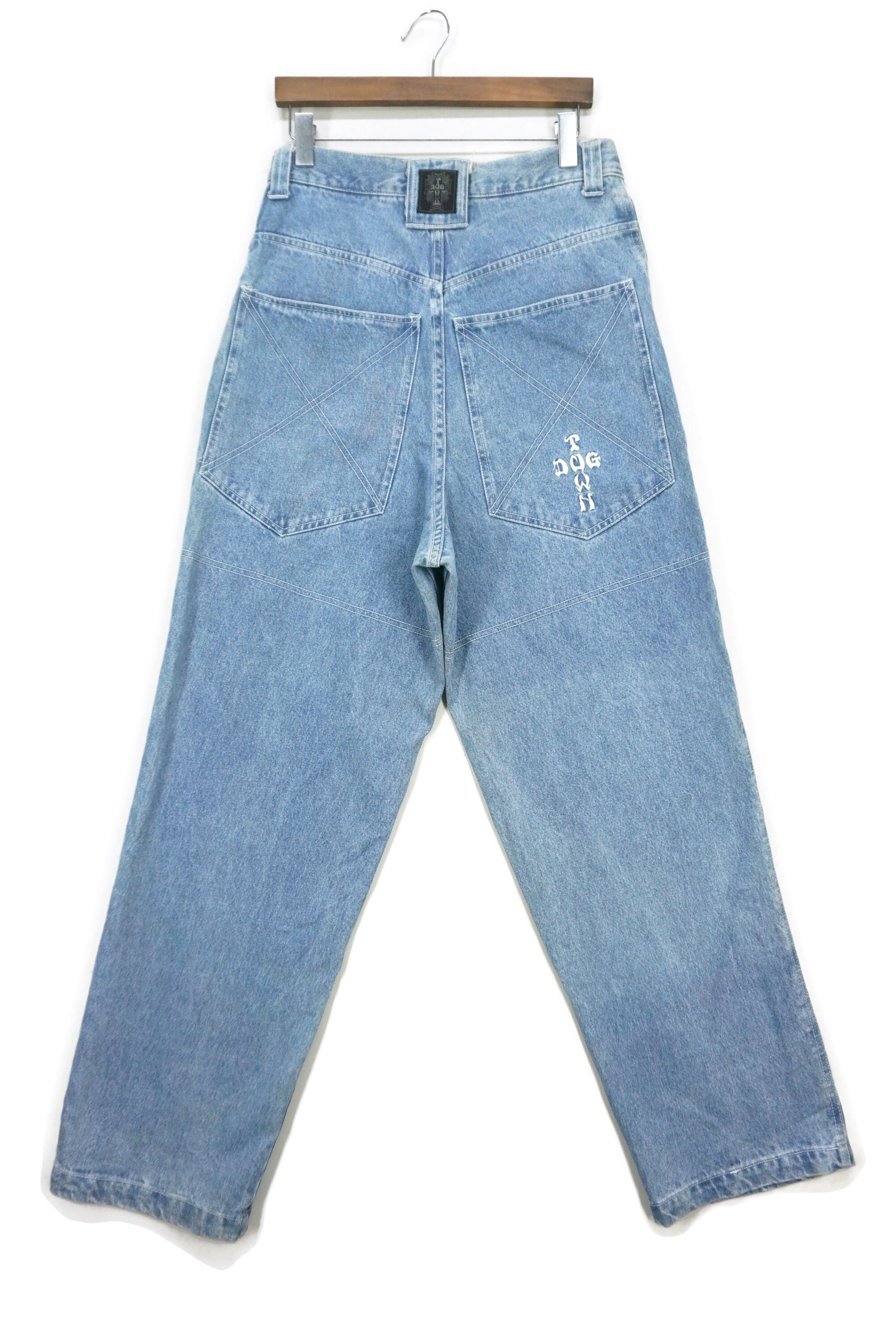 Dogtown Jeans Size M W32xl32.5 Vintage Dog Town Baggy Denim