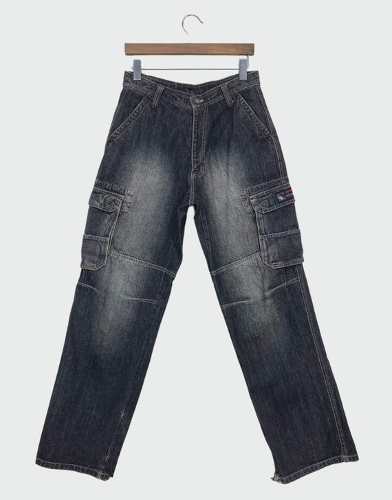 【WOOALONG】 Signature cargo denim pants RICK OWENS DRKSHDW - Women Denim Double Cargo Jeans