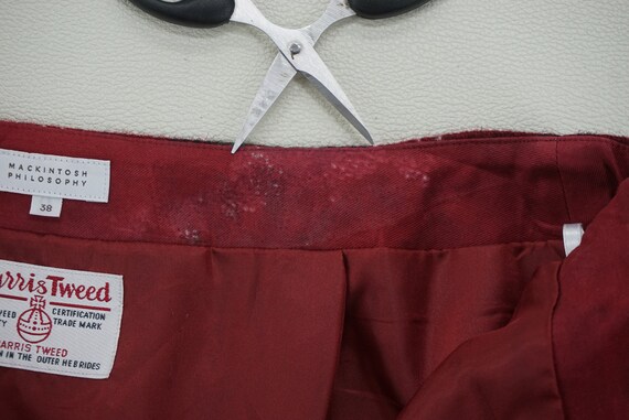Harris Tweed Skirt Size 38 W28 Check Wool Skirt Mackintosh - Etsy