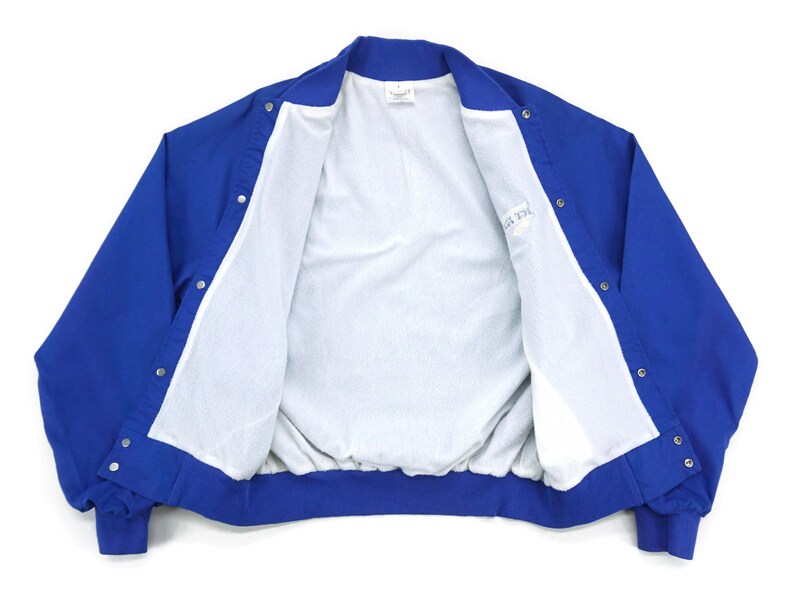 Ice Factory Jacket Mens Size L 90s Ice Factory Bomber Jacket Auburn Vintage Snap Front Coach Jacket USA Made image 3
