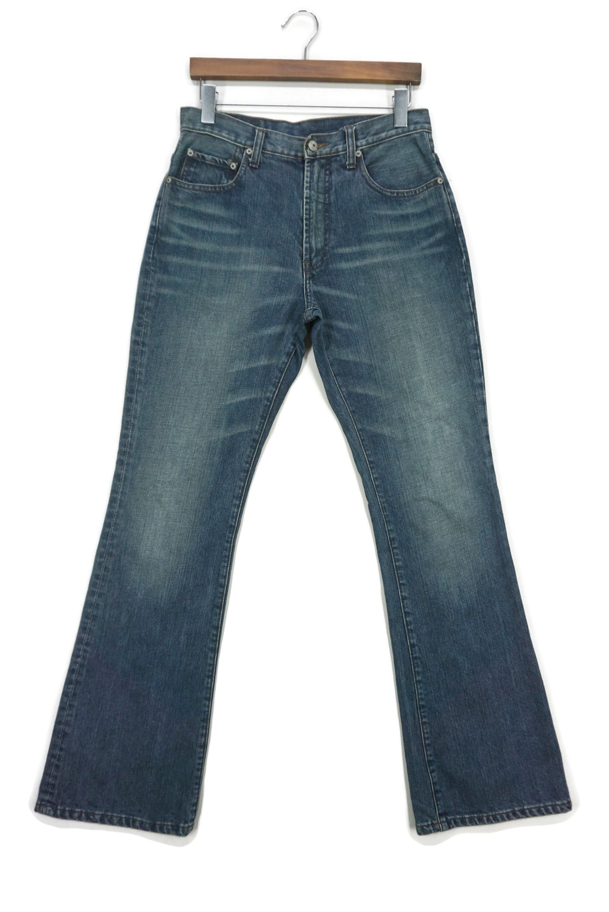 Chevignon Bootcut Jeans, Denim Flare Pants, Size 30/31 - Etsy